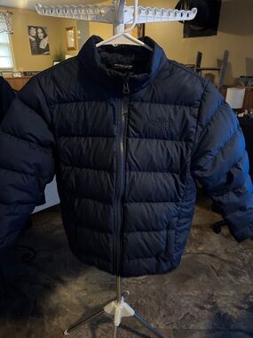 The North Face Dark Navy Quilted Down Jacket